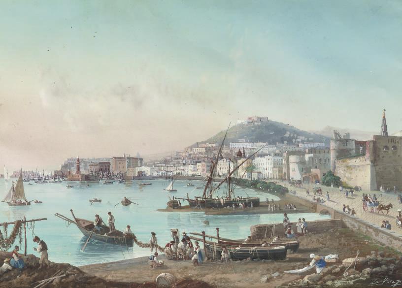 Gioacchino La Pira - A view of the bay of Naples, Italy