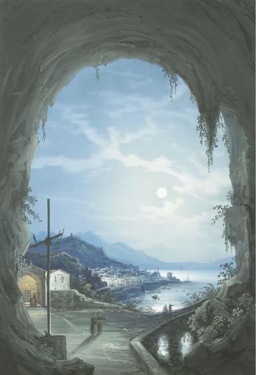 Gioacchino La Pira - Amalfi dal Convento dei cappuccini