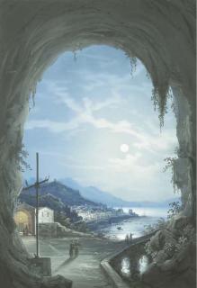 Gioacchino La Pira - Amalfi dal Convento dei cappuccini