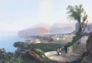 Gioacchino La Pira - Figures above Sorrento