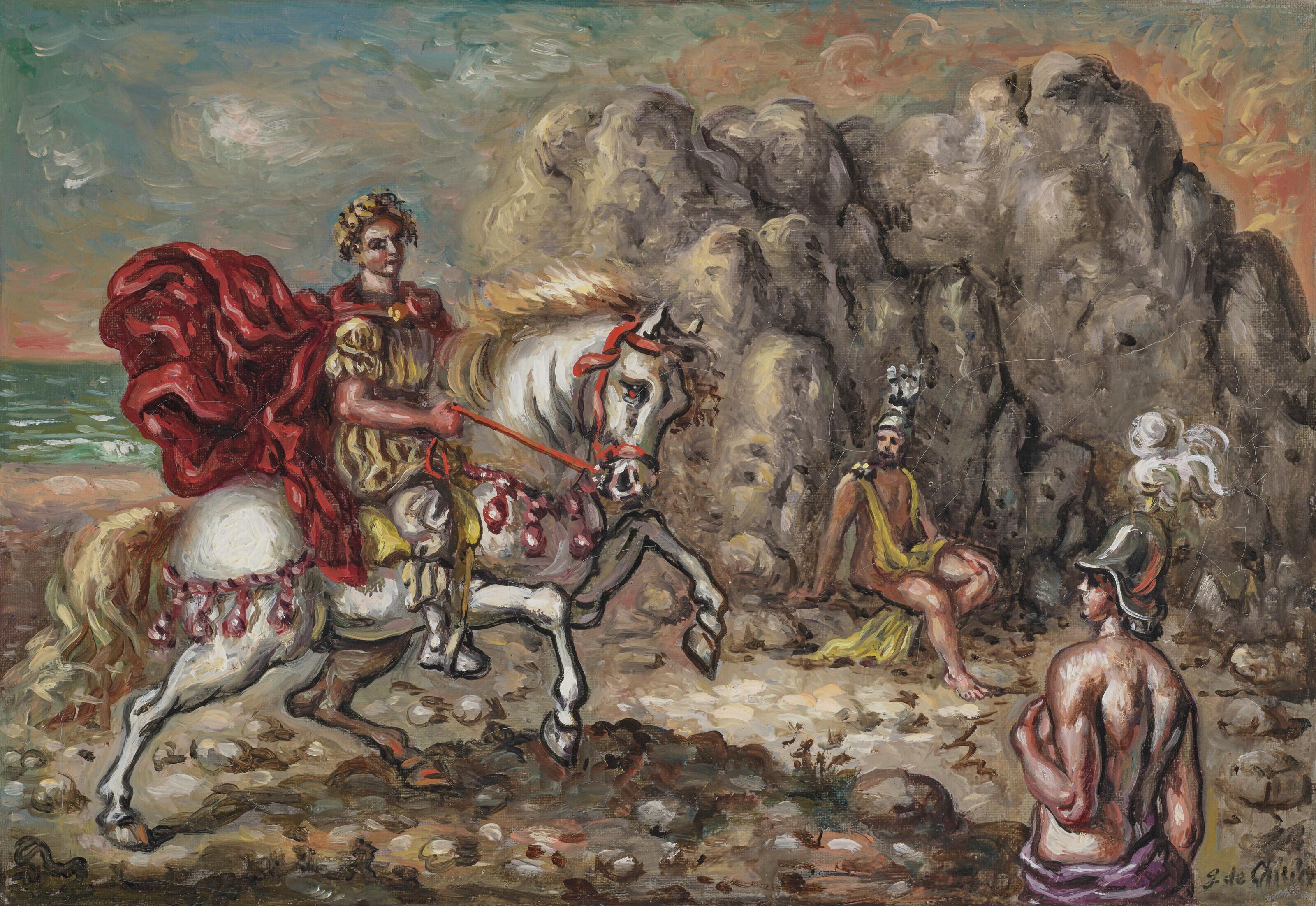 Giorgio De Chirico - Achille sulle rive del mare Egeo