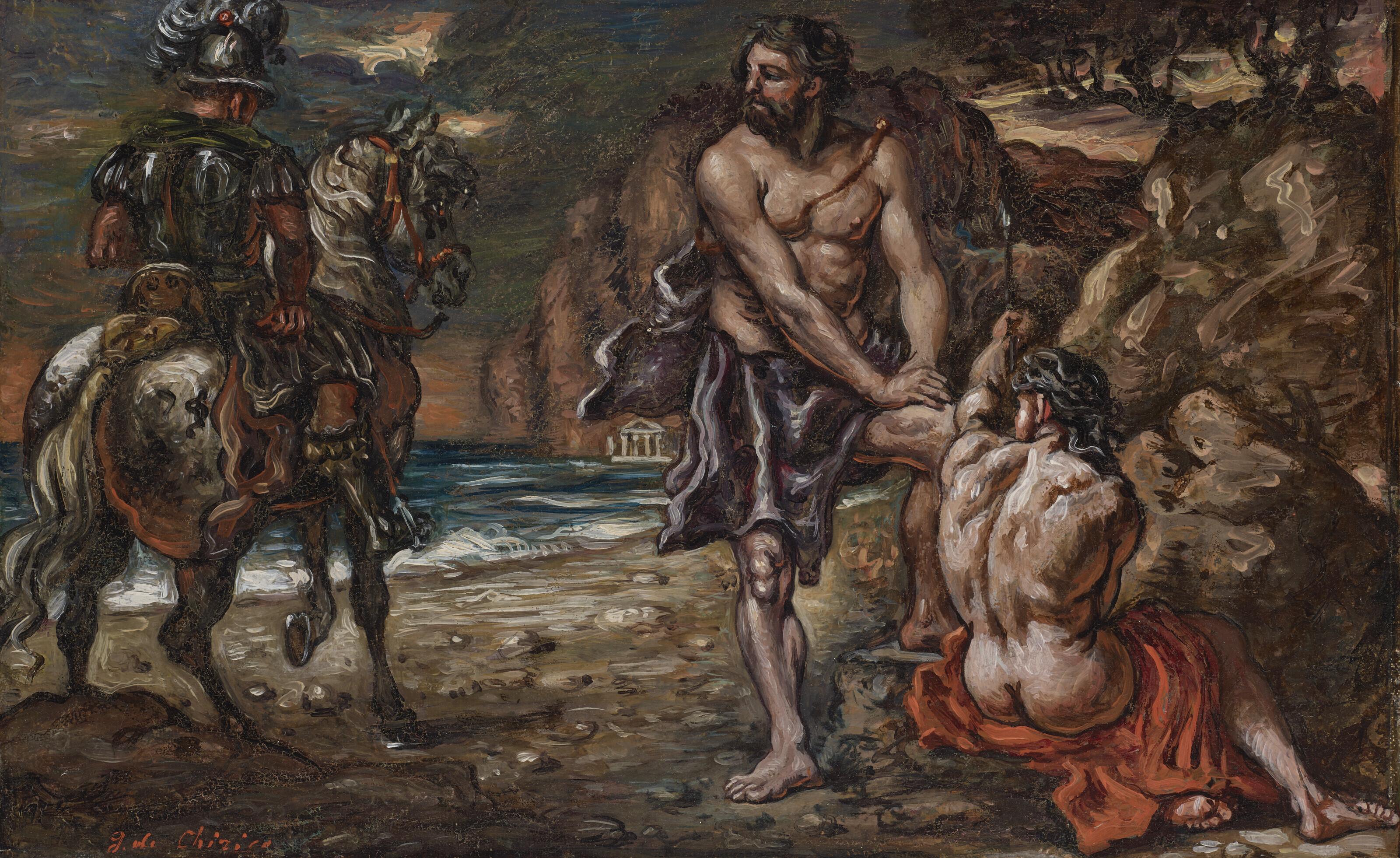 Giorgio De Chirico - Achille sulle sponde dell\'Egeo