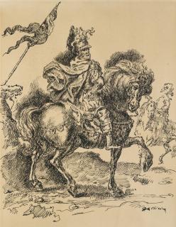 Giorgio De Chirico - Cavaliere Da Dürer (Horse Rider From Dürer)
