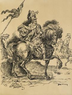 Giorgio De Chirico - Cavaliere Da Dürer (Horse Rider From Dürer)