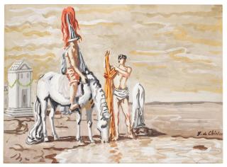 Giorgio De Chirico - Cavaliere E Scudiero In Riva Al Mare (Knight And Esquire By The Sea)