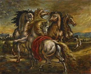 Giorgio De Chirico - Cavalli Dell’Ellesponto (Horses Of The Hellespont)