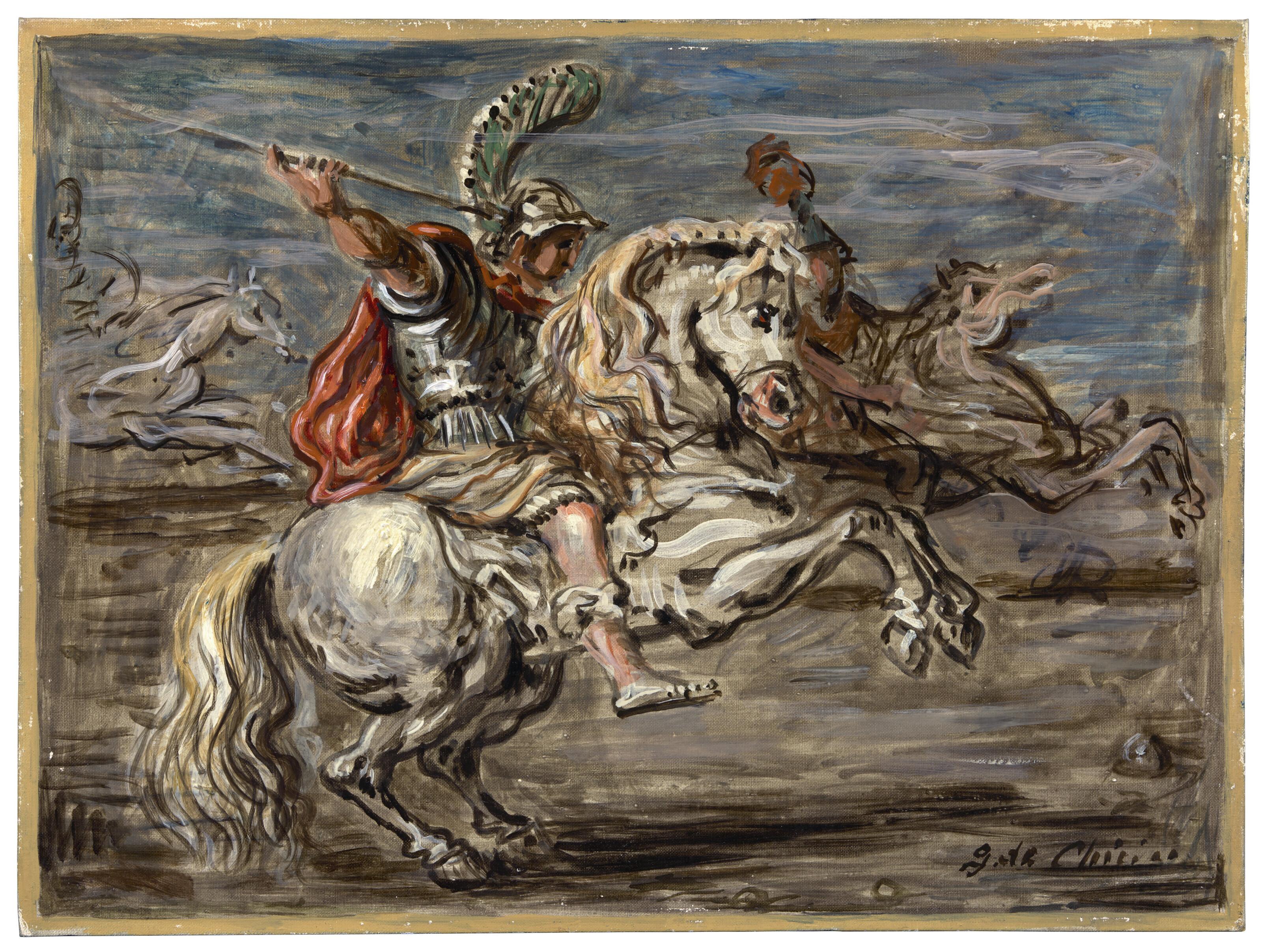Giorgio De Chirico - Cavalli e cavalieri