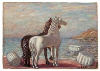 Giorgio De Chirico - Cavalli in riva al mare