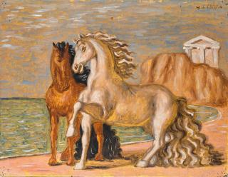Giorgio De Chirico - Cavalli in riva al mare
