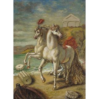Giorgio De Chirico - Cavalli Sulla Spiaggia (Horses On The Beach)