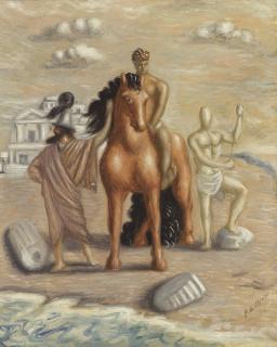 Giorgio De Chirico - Cavallo E Gladiatori