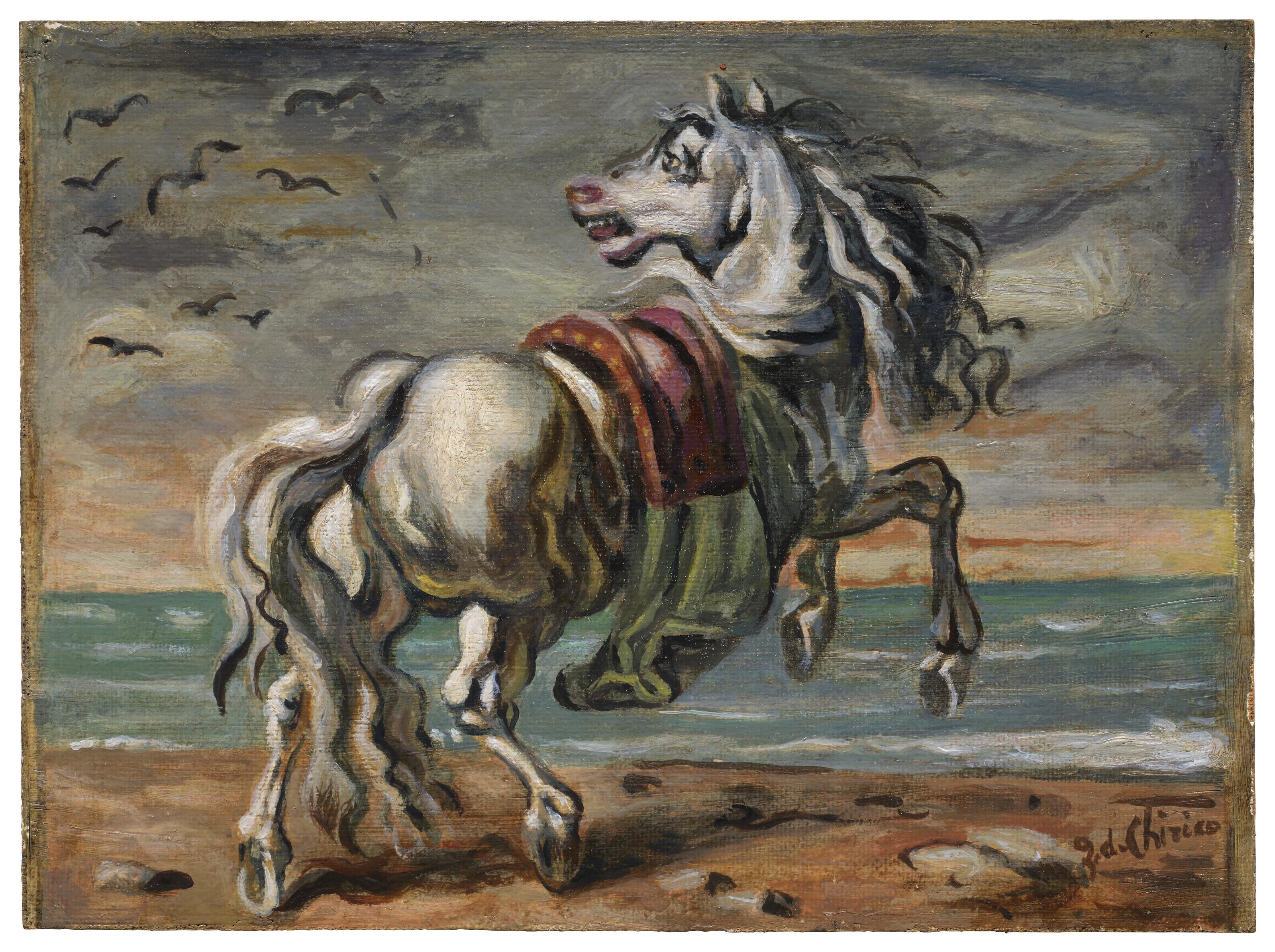 Giorgio de Chirico - Cavallo in riva al mare