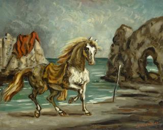 Giorgio de Chirico - Cavallo in riva al mare