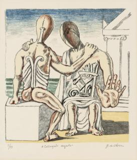 Giorgio De Chirico - Colloquio segreto (Brandani 50)
