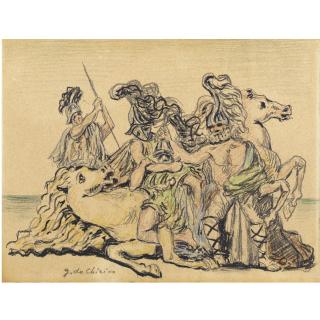Giorgio de Chirico - Combattimento Antico