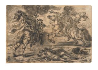 Giorgio De Chirico - Combattimento di cavalieri