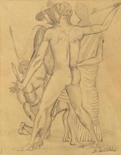 Giorgio De Chirico - Combattimento Di Gladiatori