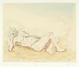 Giorgio De Chirico - Fauno Addormentato