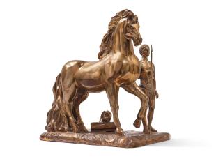 Giorgio De Chirico - Ganimede e il suo cavallo