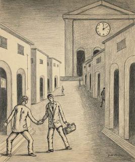 Giorgio de Chirico - La partenza dell\'amico