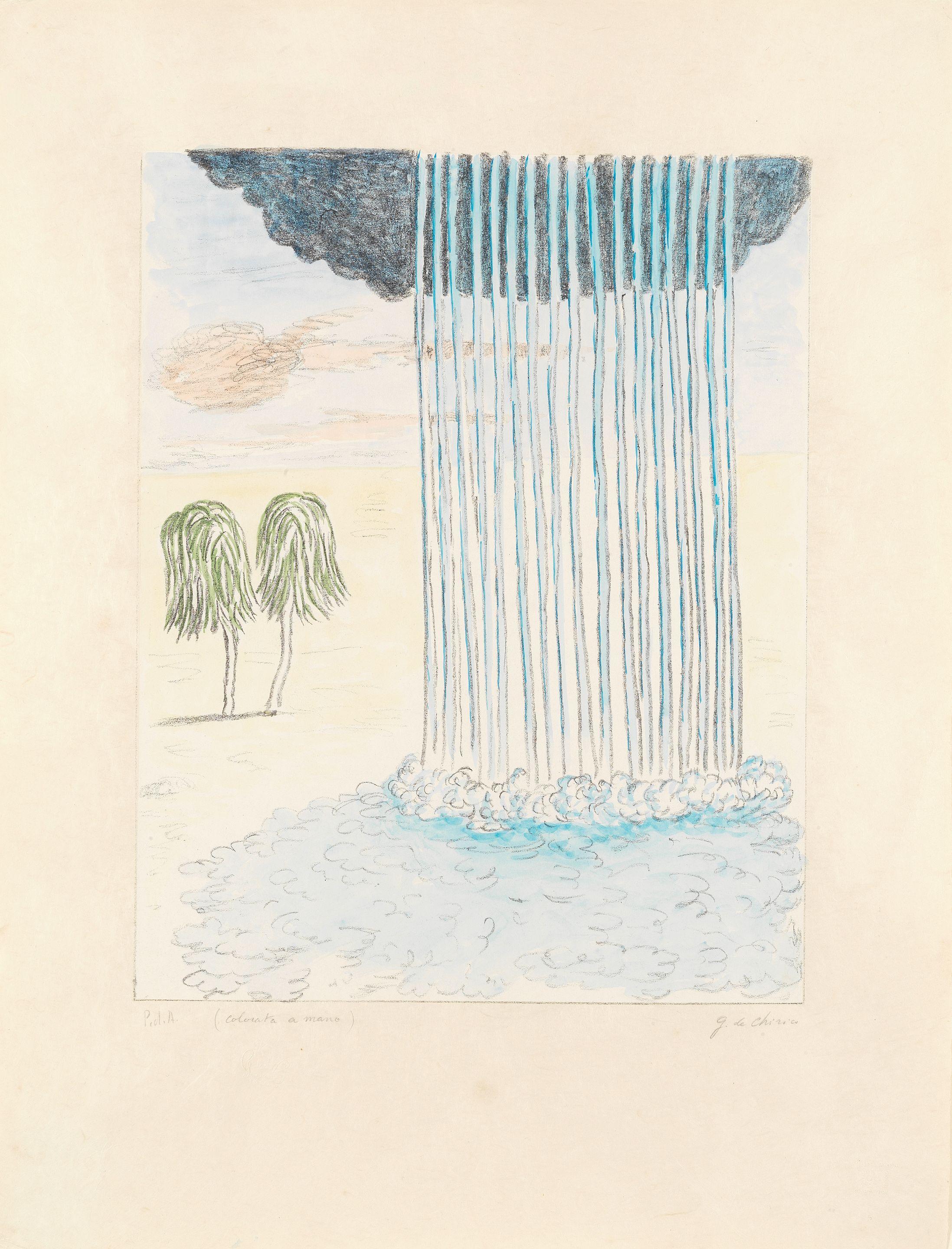 Giorgio De Chirico - La Pioggia Nel Deserto