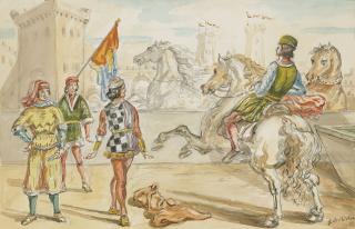 Giorgio De Chirico - Palio di Siena
