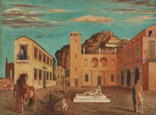 Giorgio de Chirico - Piazza D\'Italia (Mercurio E I Metafisici)