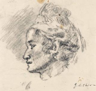 Giorgio De Chirico - Profilo di volto femminile