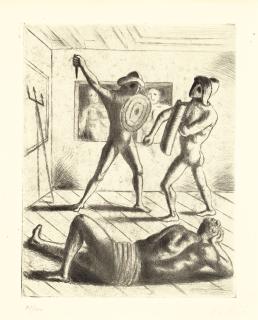 Giorgio De Chirico - Scuola di gladiatori I, from Jean Cocteau’s Le mystère laïc