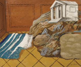 Giorgio De Chirico - Tempio In Una Stanza (Temple In A Room)