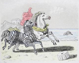 Giorgio de Chirico - Zebra e Cavallo