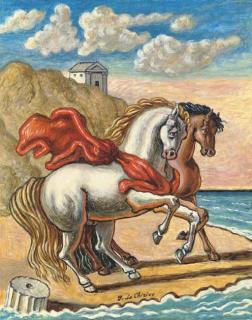 Giorgio di Chirico - Due Cavalli In Riva Al Mare