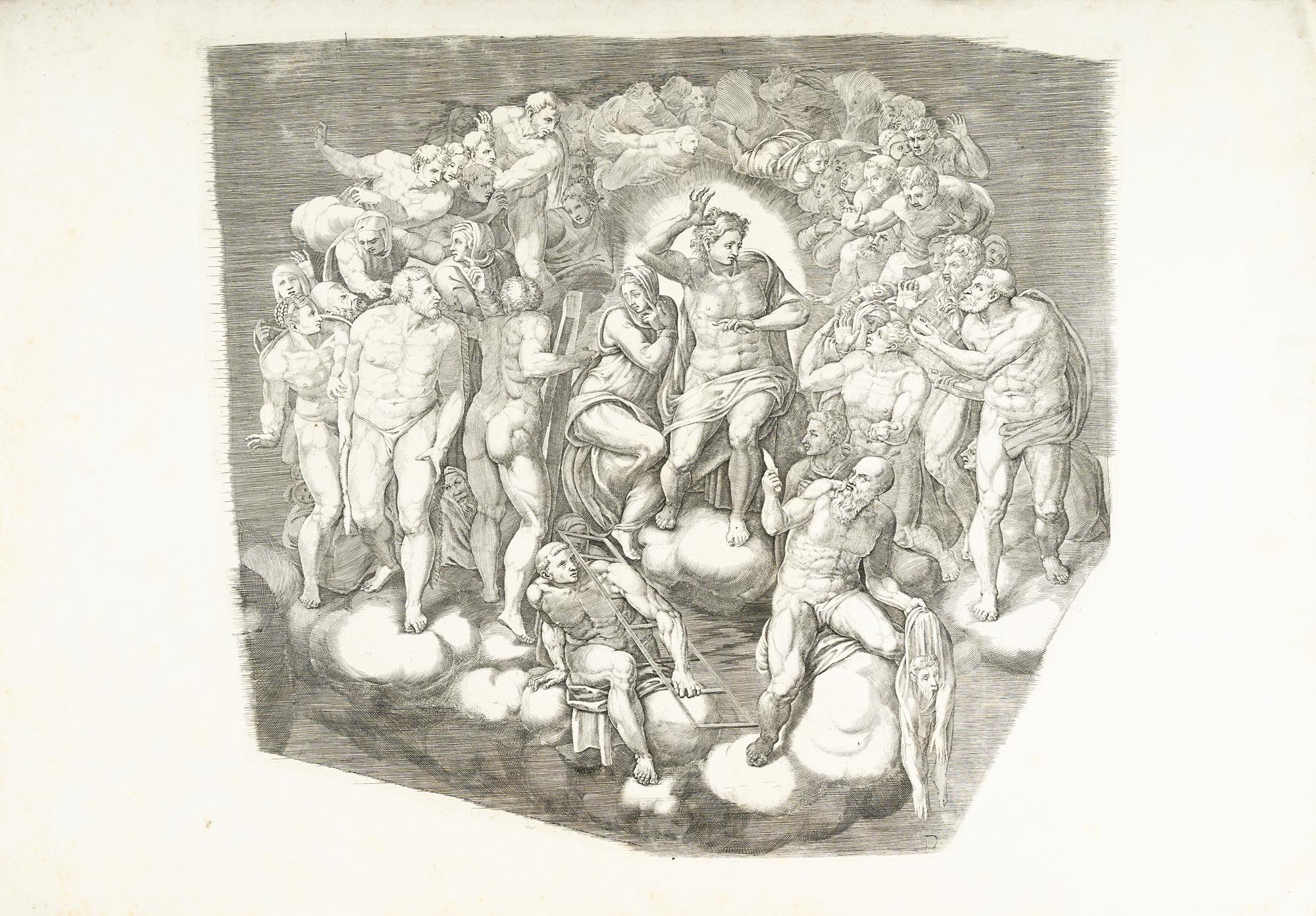 Giorgio Ghisi - 11 Bll.: Das Jüngste Gericht nach Michelangelo Buonarroti