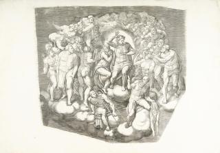 Giorgio Ghisi - 11 Bll.: Das Jüngste Gericht nach Michelangelo Buonarroti
