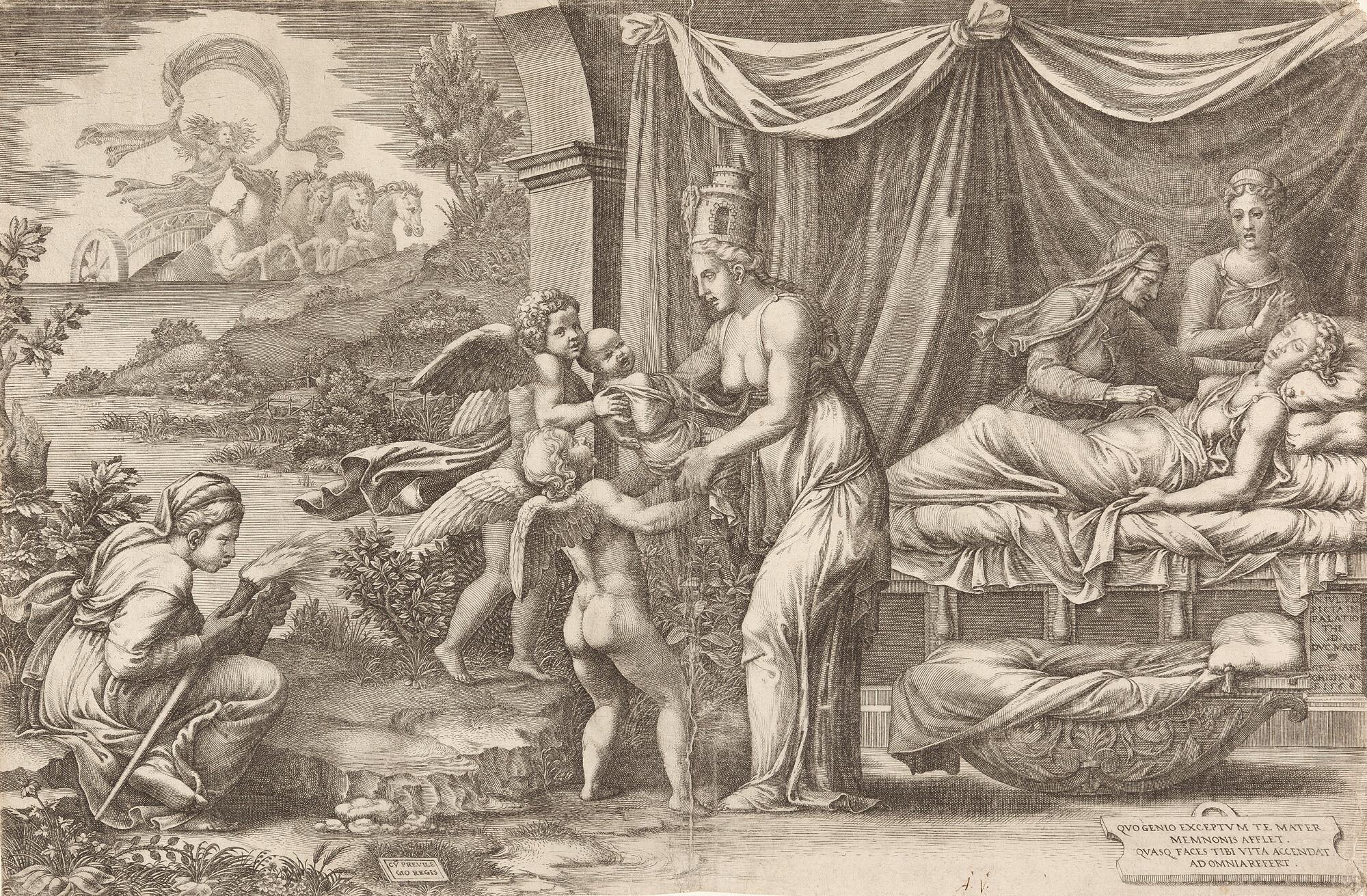 Giorgio Ghisi - Allegorie der Geburt.