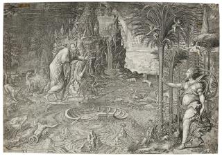 Giorgio Ghisi - Allegory Of Life (Bartsch 67; Lewis And Lewis 28)