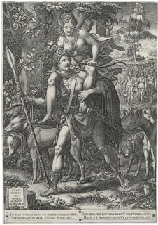 Giorgio Ghisi - Allegory Of The Hunt (Bartsch 43; Lewis 21)