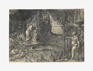 Giorgio Ghisi - An Allegory Of Life (\'The Dream Of Raphael\') (B. 67; Lewis 28)