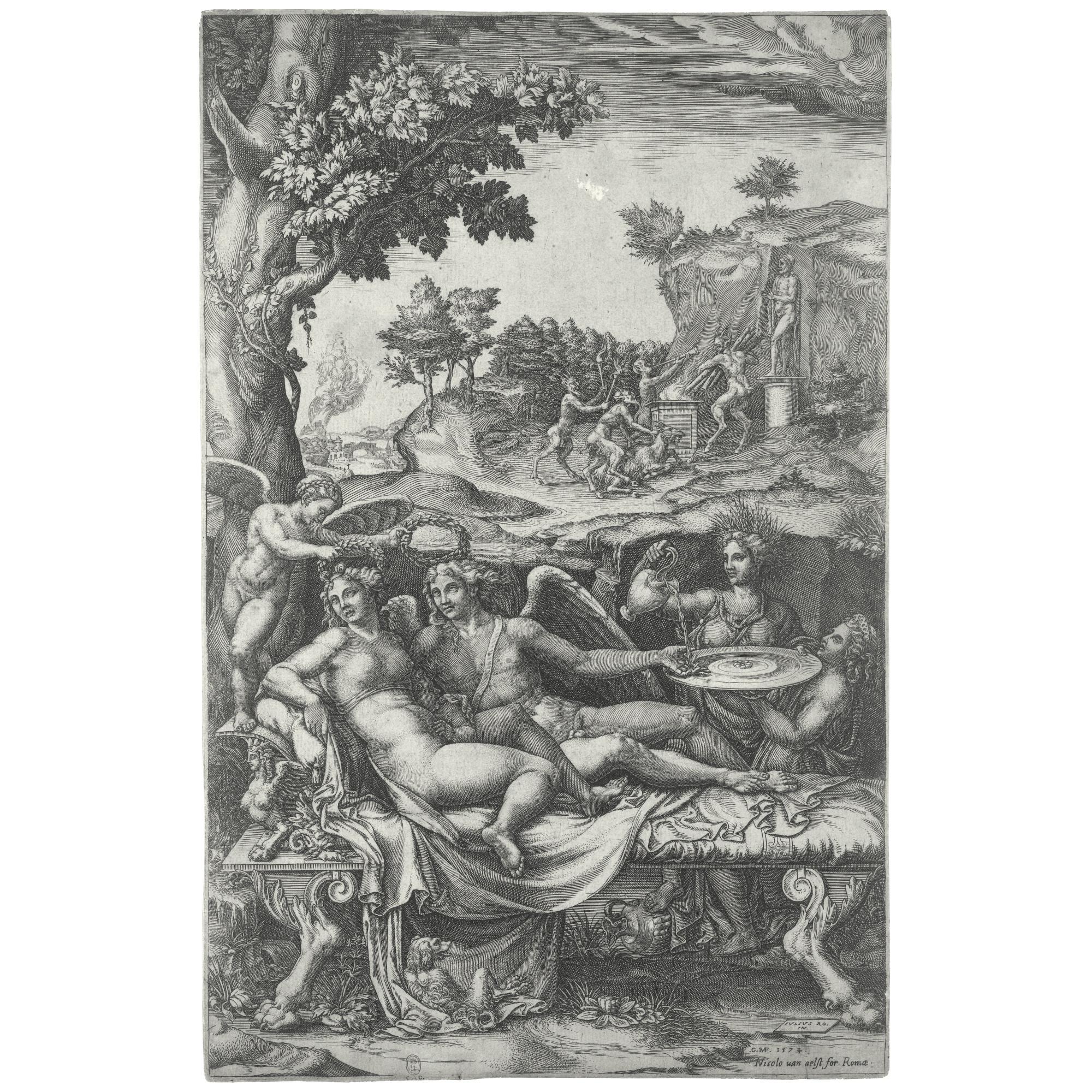 Giorgio Ghisi - Cupid And Psyche (Barsch 45; Boorsch & Lewis 50)