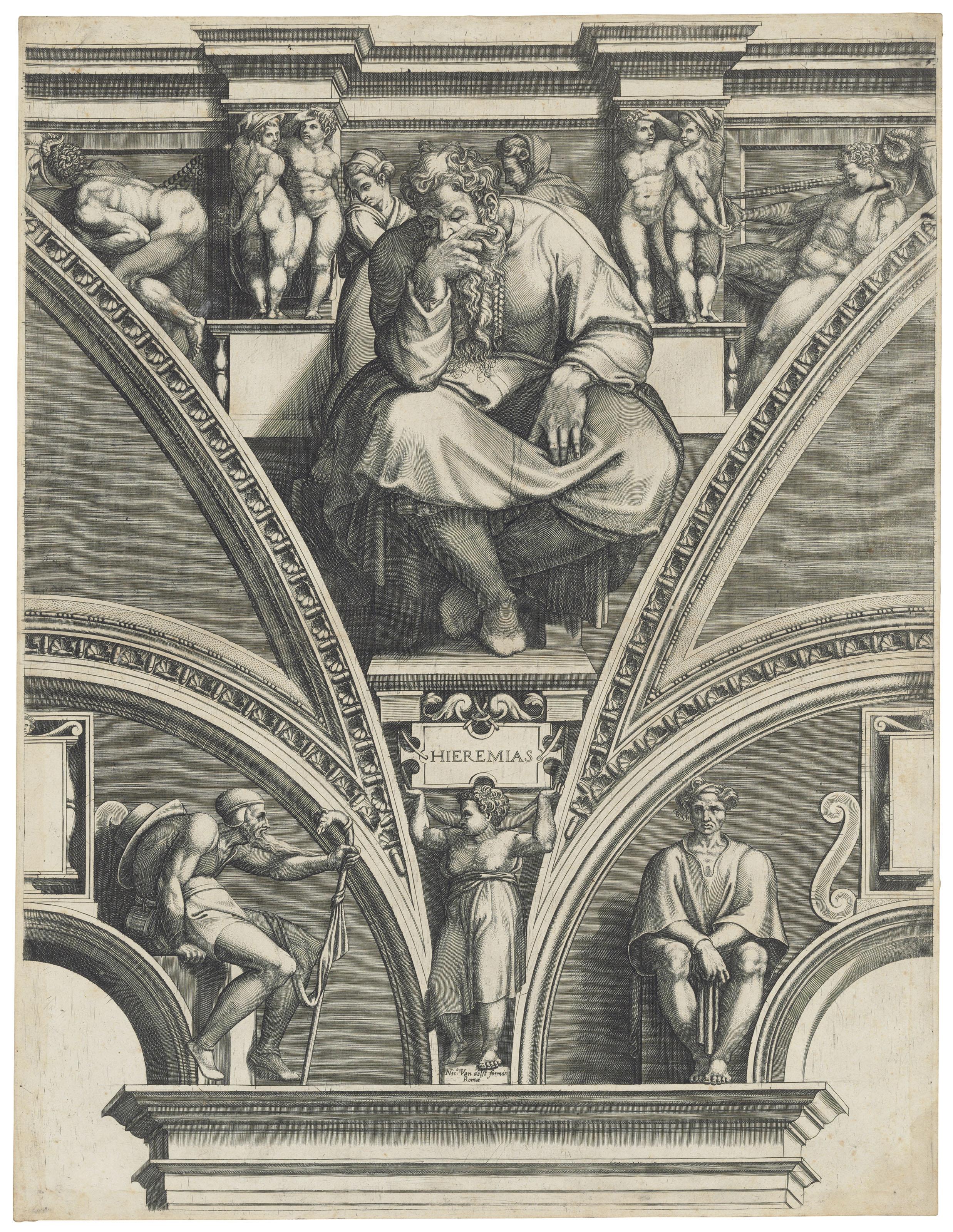 Giorgio Ghisi - Five Plates, from: The Sistine Chapel