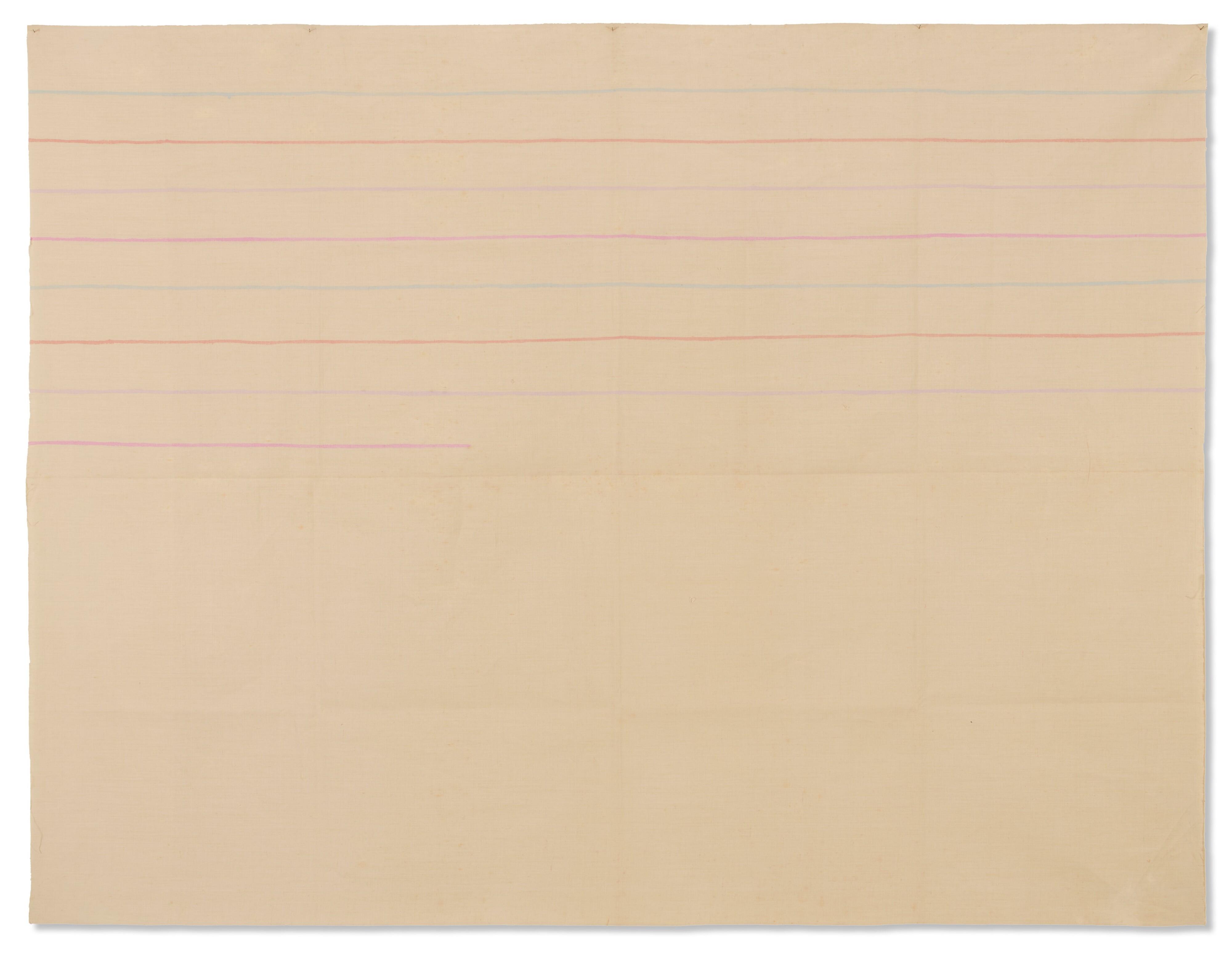 Giorgio Griffa - Linee orizzontali