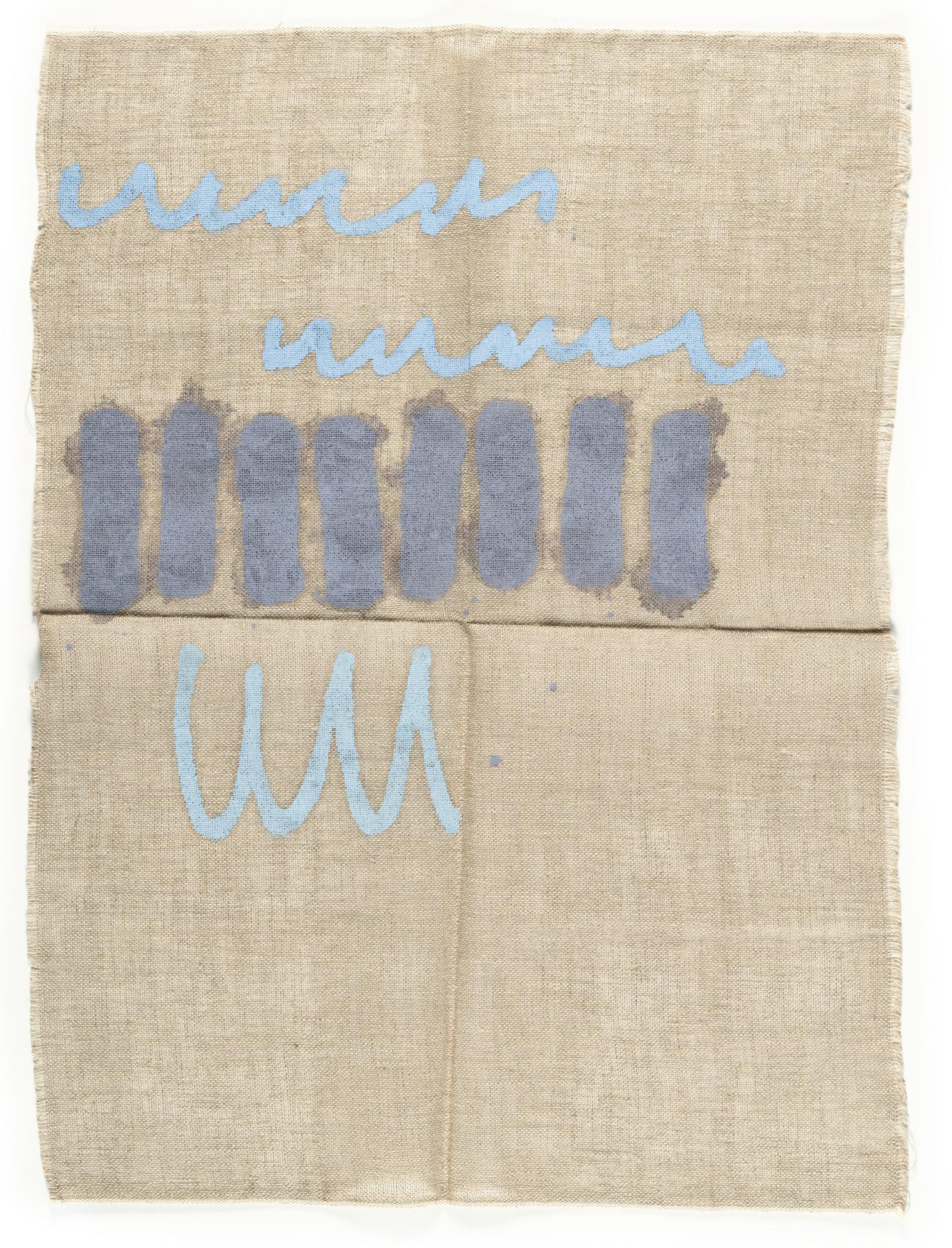 Giorgio Griffa - Onde azzurre