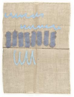 Giorgio Griffa - Onde azzurre