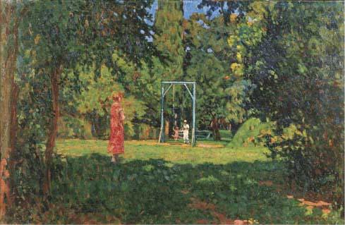 Giorgio Kienerk - L\'altalena, 1926 circa