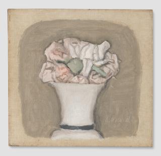 Giorgio Morandi - Fiorisigned, Oil On Canvas. Executed In 1952