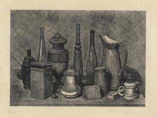 Giorgio Morandi - Grande Natura Morta Con Lampada A Destra