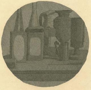 Giorgio Morandi - Grande Natura morta con undici Oggetti in un Tondo (Vitali 110)