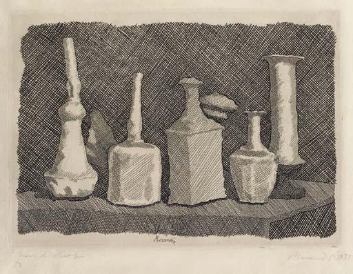 Giorgio Morandi - Natura morta a grandi segni