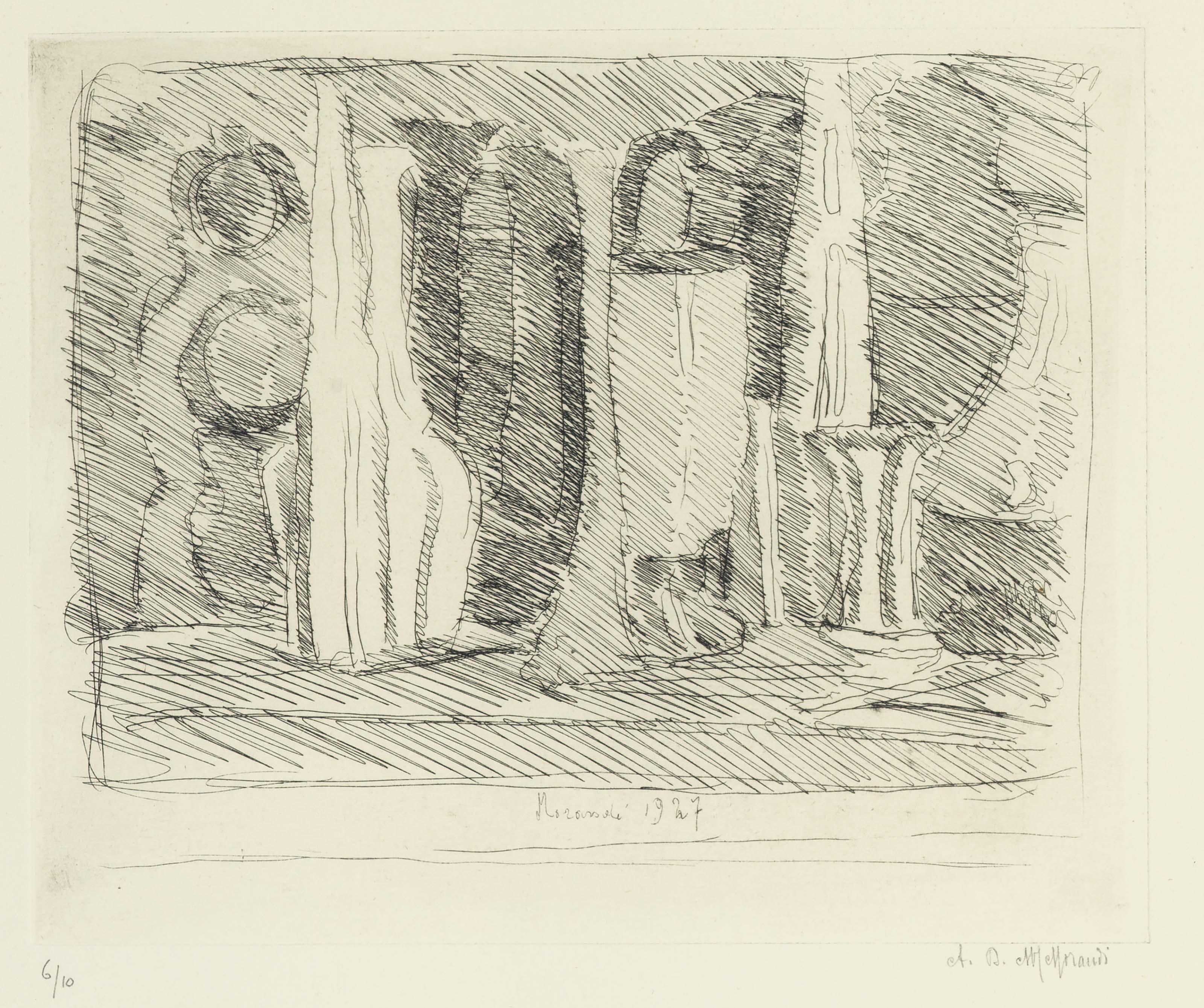 Giorgio Morandi - Natura morta a tratti veloci 