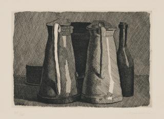 Giorgio Morandi - Natura morta con cinque oggetti